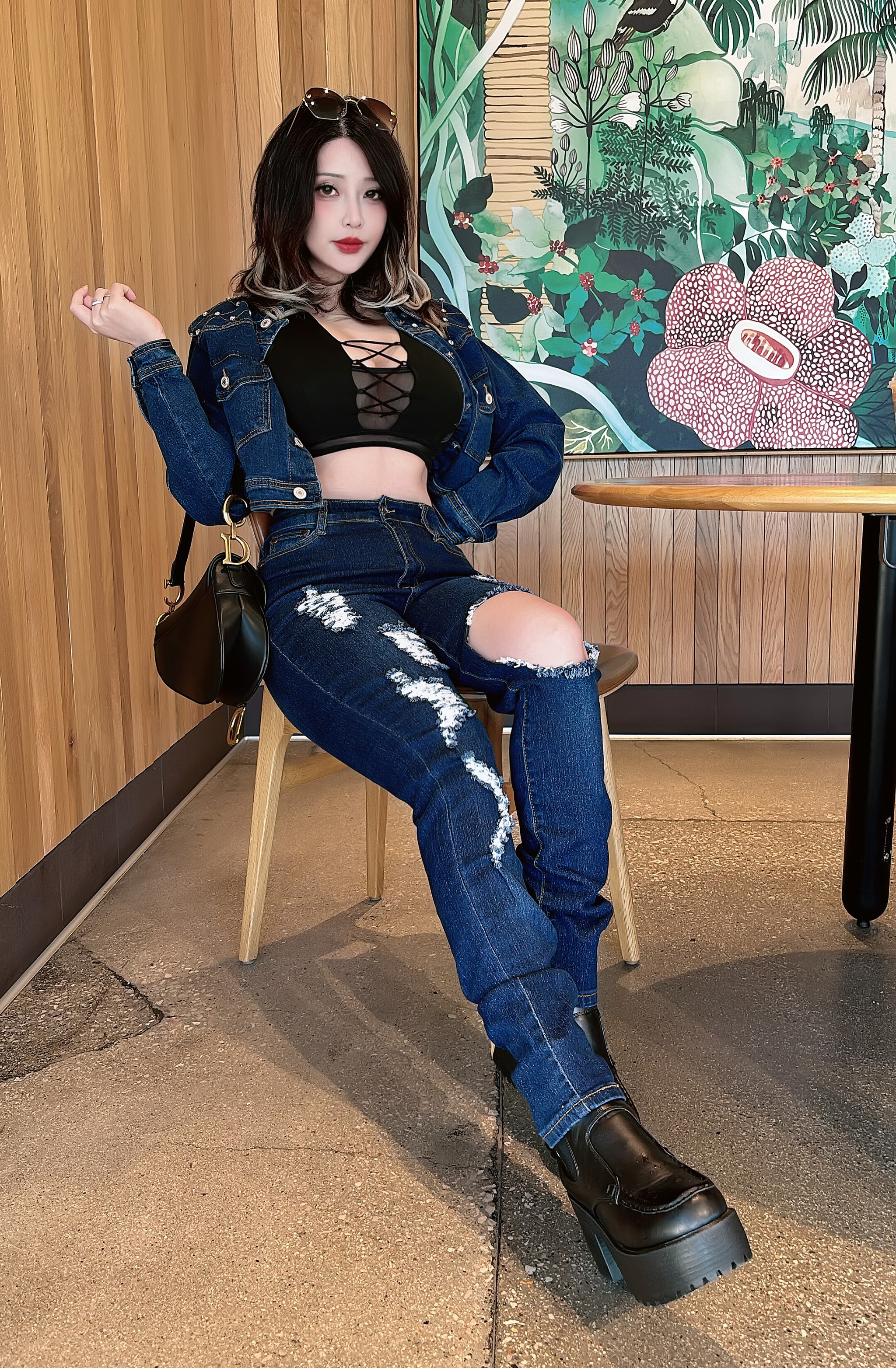 图片[1]-Hana Bunny – NO.186 Denim Bunny[14P]-XikXak